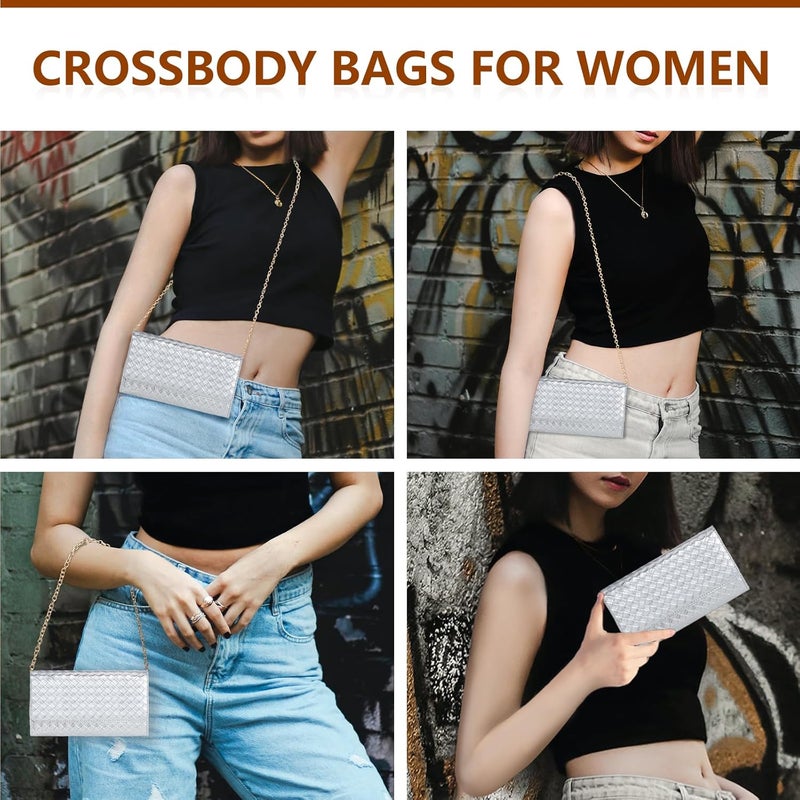 UU Crossbody Bags for Women, Small Bag with Removable Chain, Card Slots & Phone Pocket - Lightweight Purse Wallet (8 Colors) - Image 5